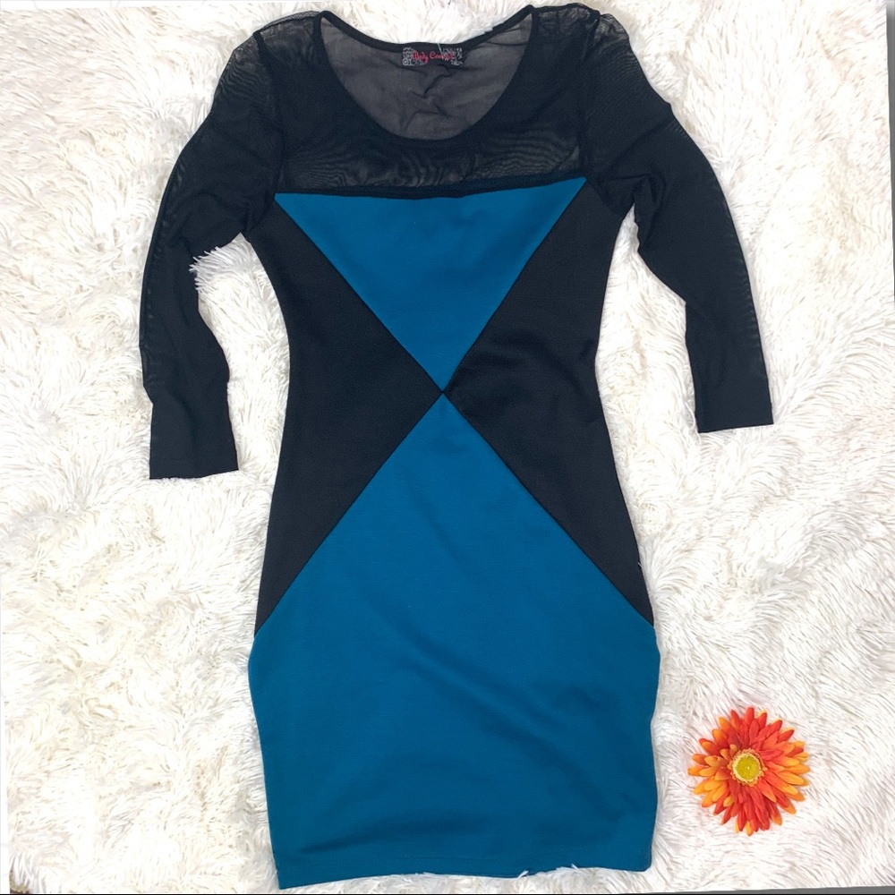 NWT Body Central Color Blocked Bodycon Dress - Sm